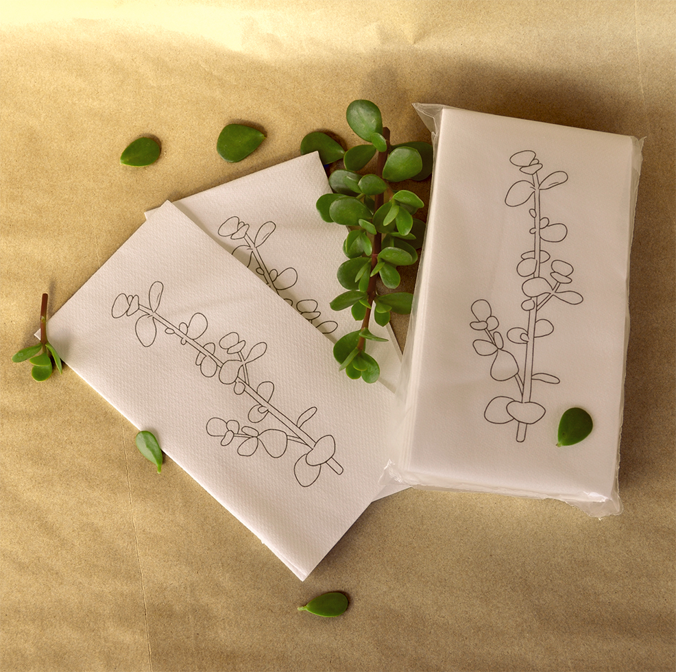 3 luxury napkins small napkins